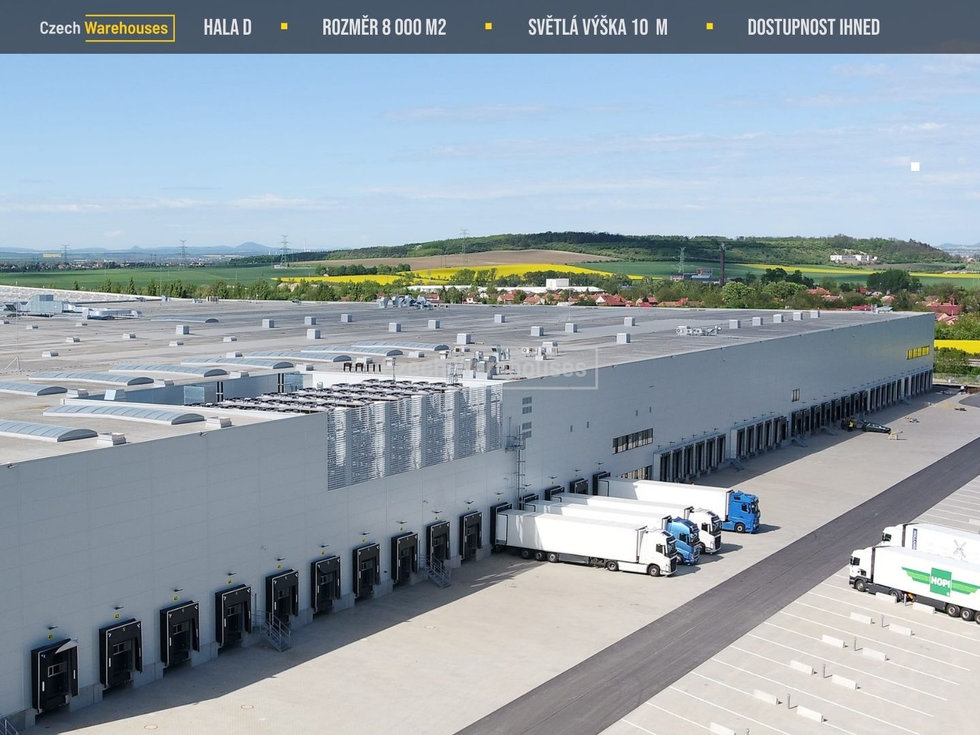 Pronájem skladu 8010 m², Úžice