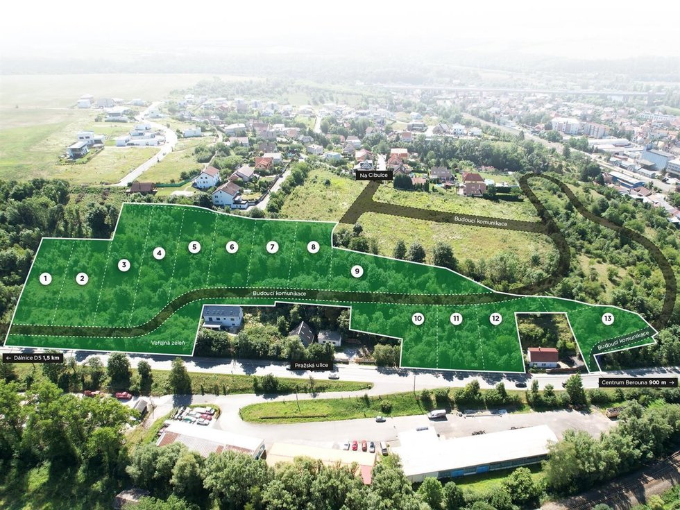 Prodej stavební parcely 15999 m², Beroun