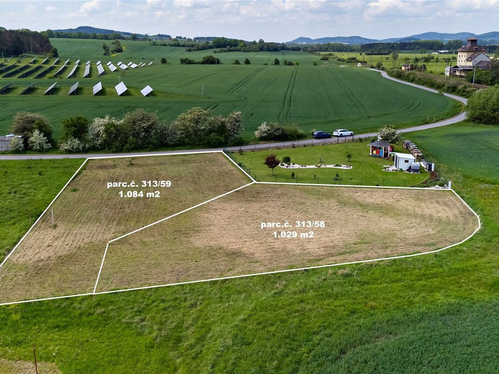 Prodej stavební parcely 1084 m², Čejetice