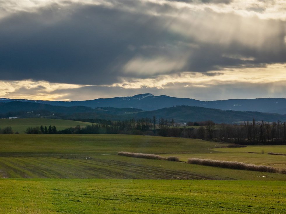 Prodej stavební parcely 3973 m², Lomec