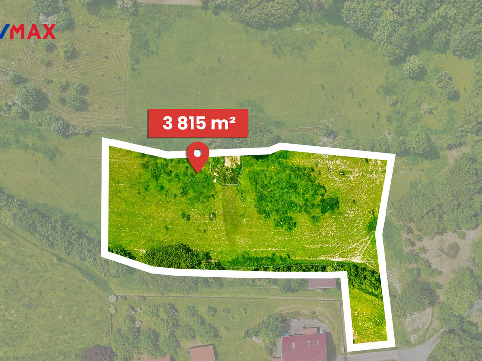 Prodej stavební parcely 3815 m², Mikulůvka