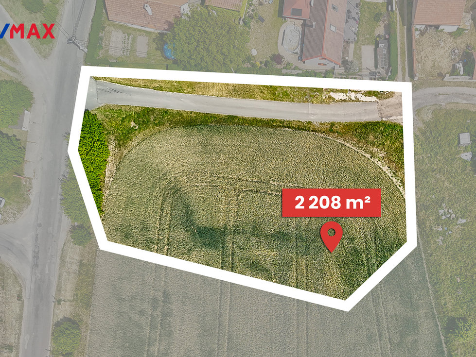 Prodej stavební parcely 2208 m², Liběchov