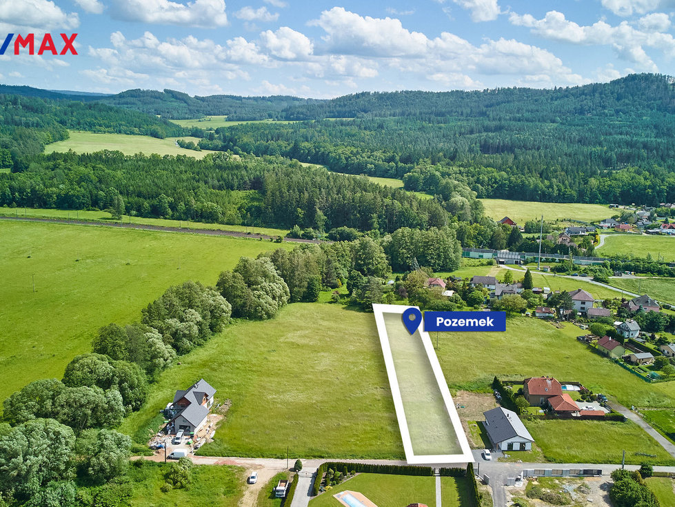 Prodej stavební parcely 2834 m², Svojkovice