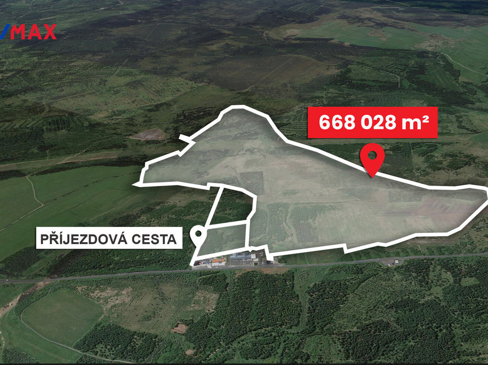 Prodej lesa 668028 m², Hora Svatého Šebestiána