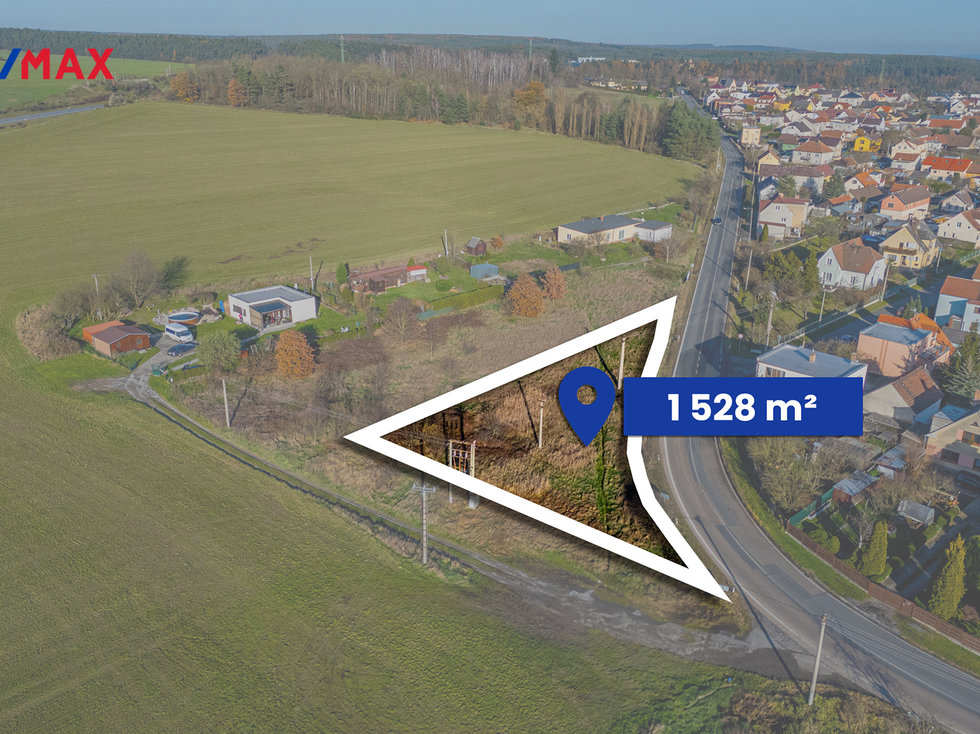 Prodej stavební parcely 1528 m², Třemošná