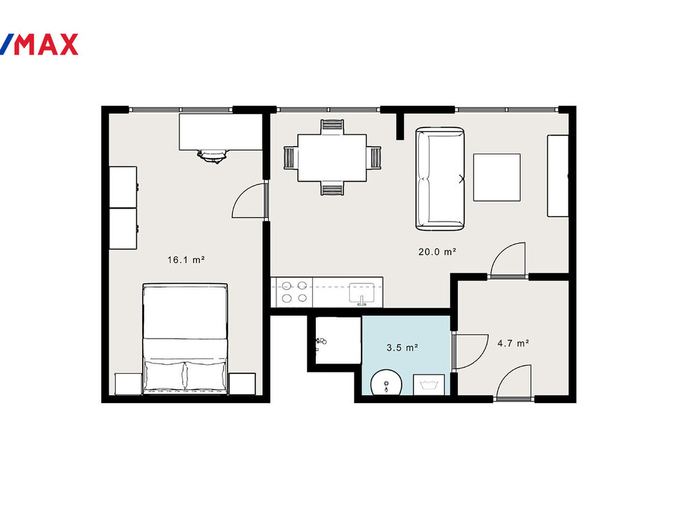 Prodej bytu 2+kk 44 m², Kladno