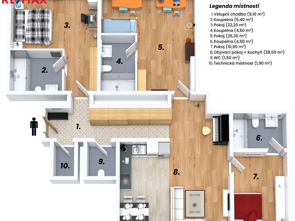 Prodej bytu 4+kk 120 m², Praha