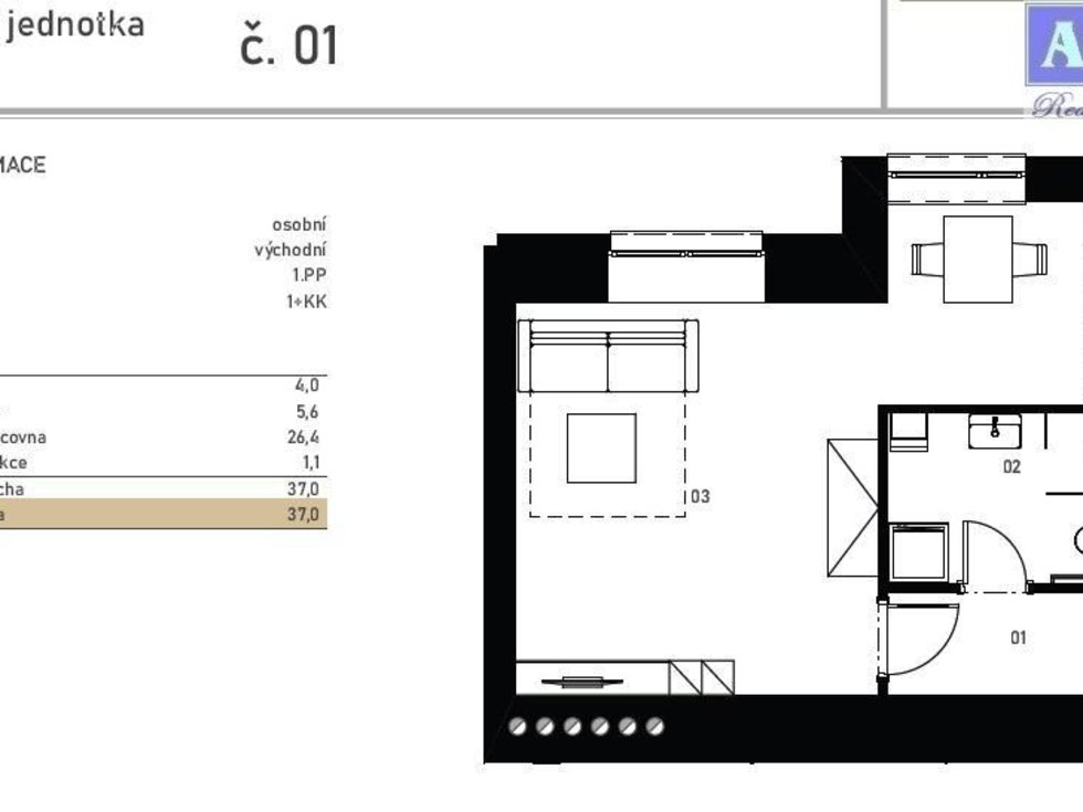 Prodej kanceláře 37 m², Praha