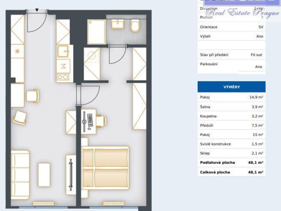 Prodej bytu 2+kk 48 m², Praha