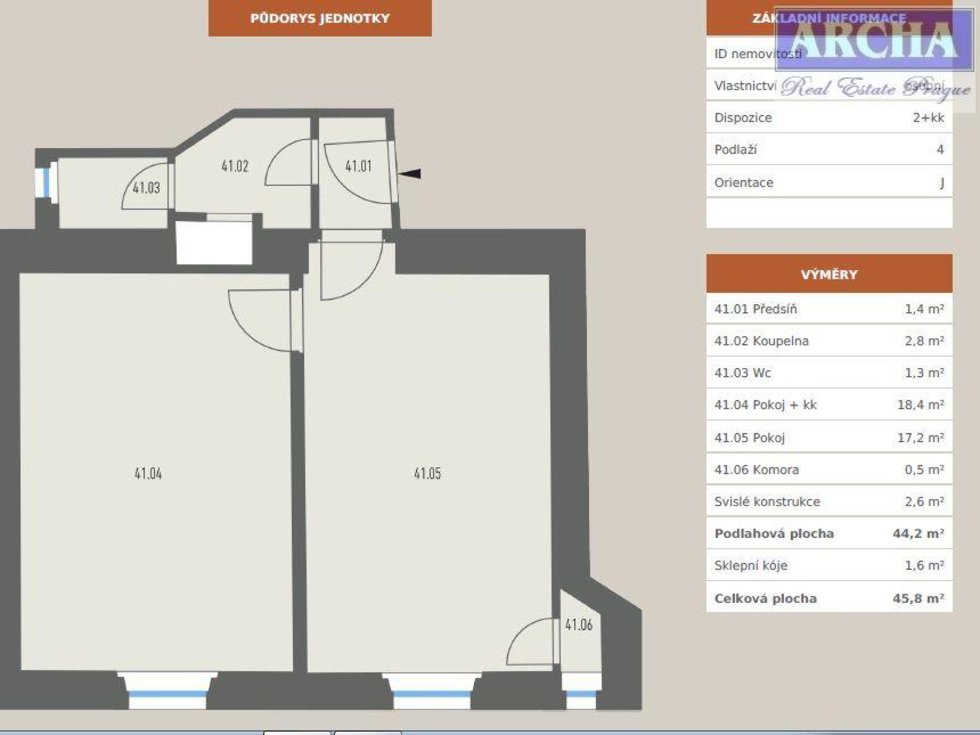Prodej bytu 2+kk 46 m², Praha