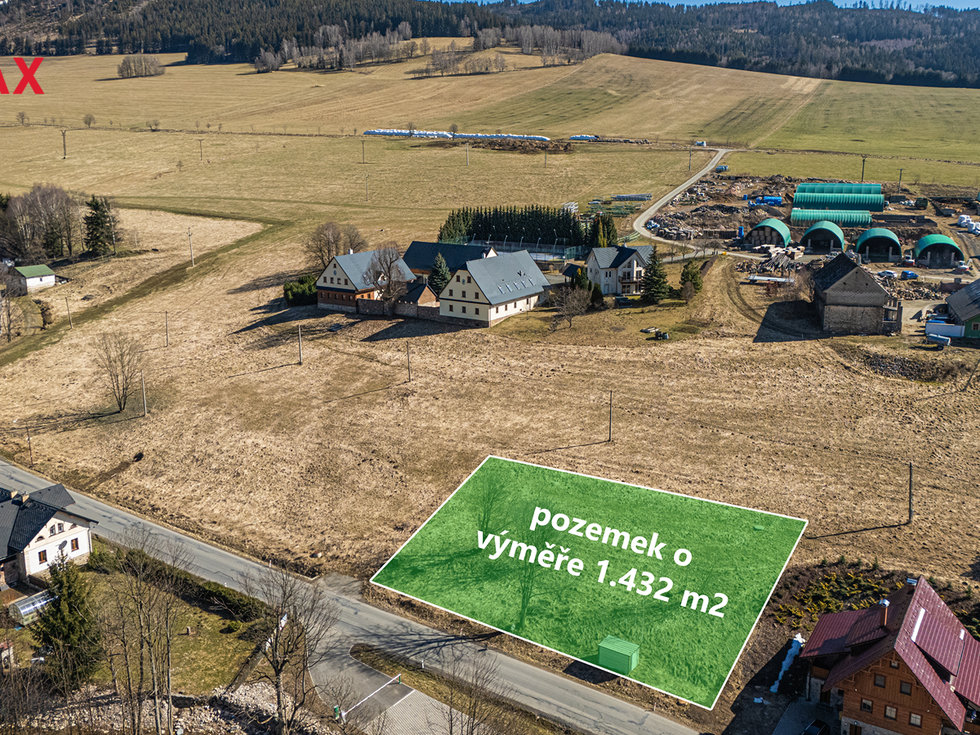 Prodej stavební parcely 1432 m², Dolní Morava