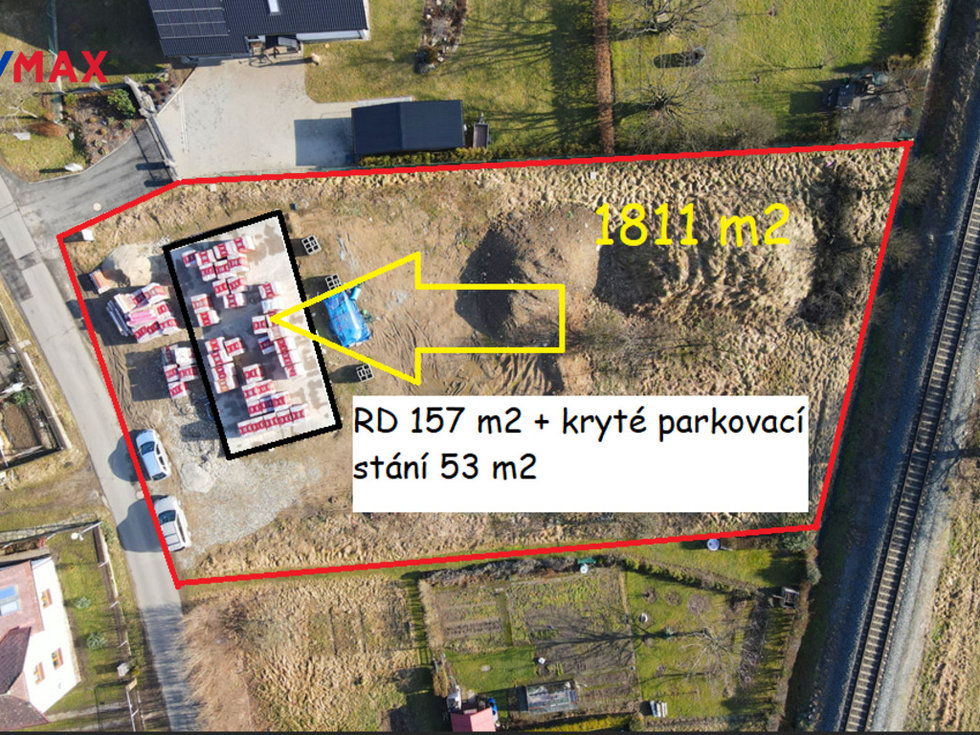 Prodej stavební parcely 1811 m², Bohutín