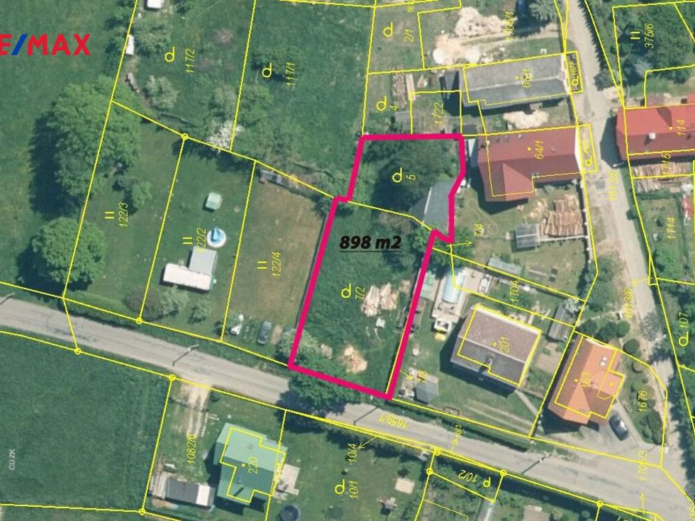 Prodej stavební parcely 898 m², Tisová