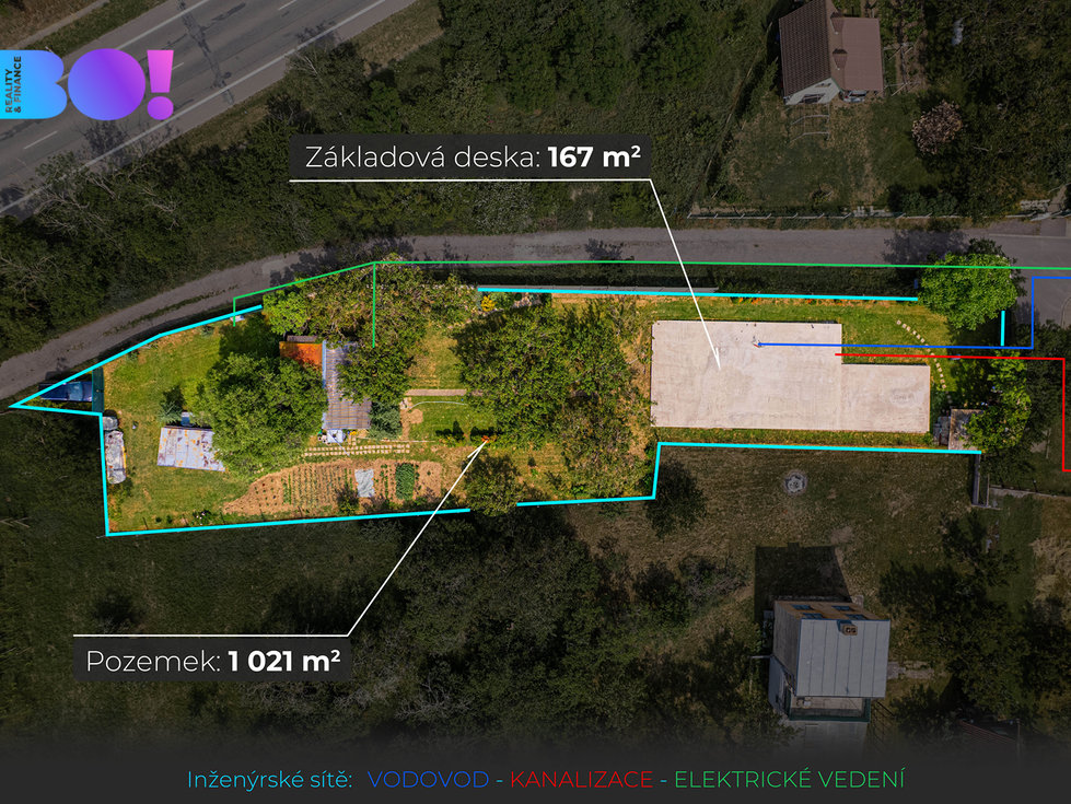 Prodej stavební parcely 1021 m², Dobšice