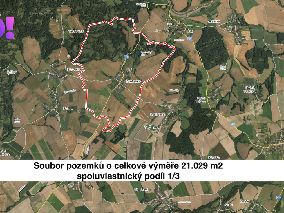 Prodej zemědělské půdy 7010 m², Opatovice