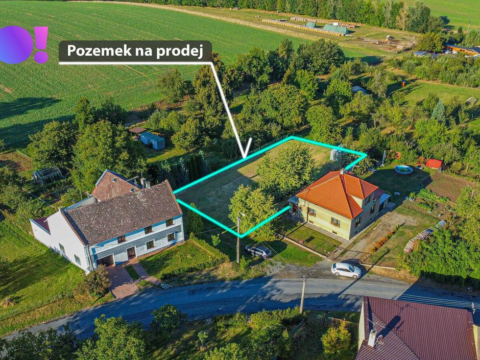 Prodej stavební parcely 1008 m², Tršice