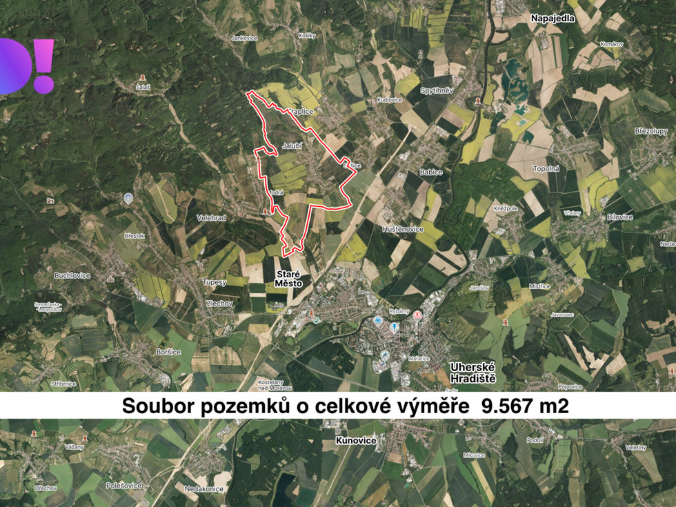 Prodej zemědělské půdy 9567 m², Jalubí