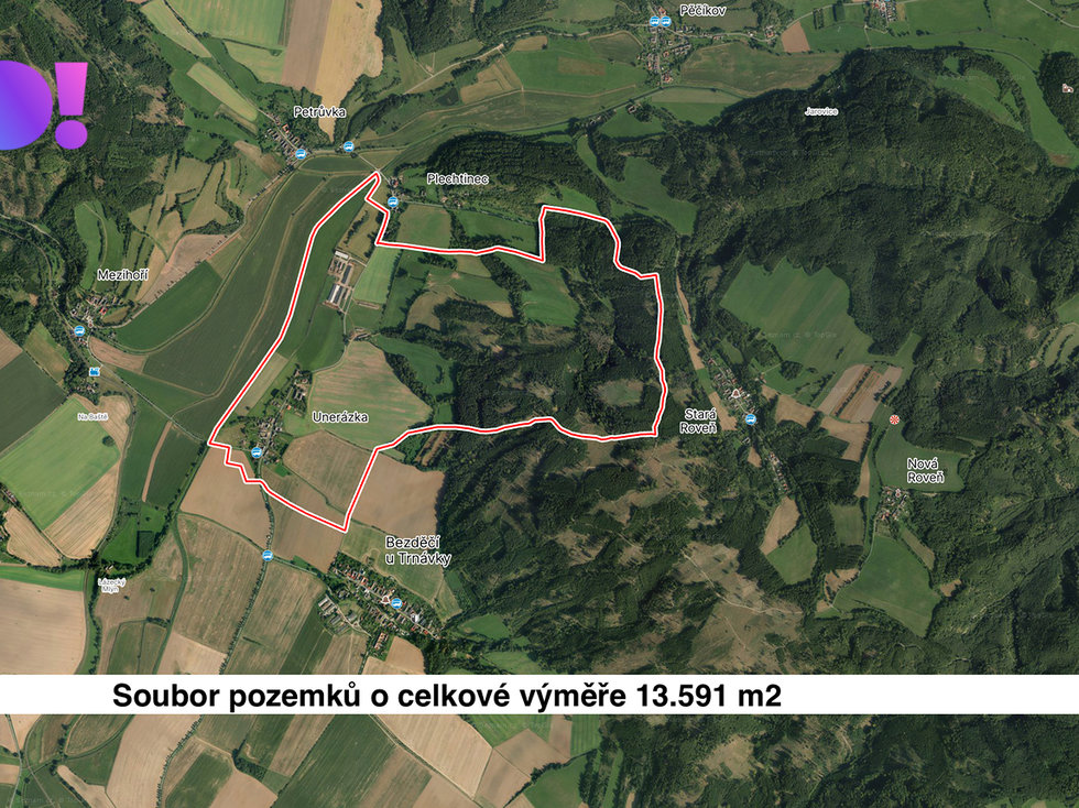 Prodej zemědělské půdy 13591 m², Bezděčí u Trnávky