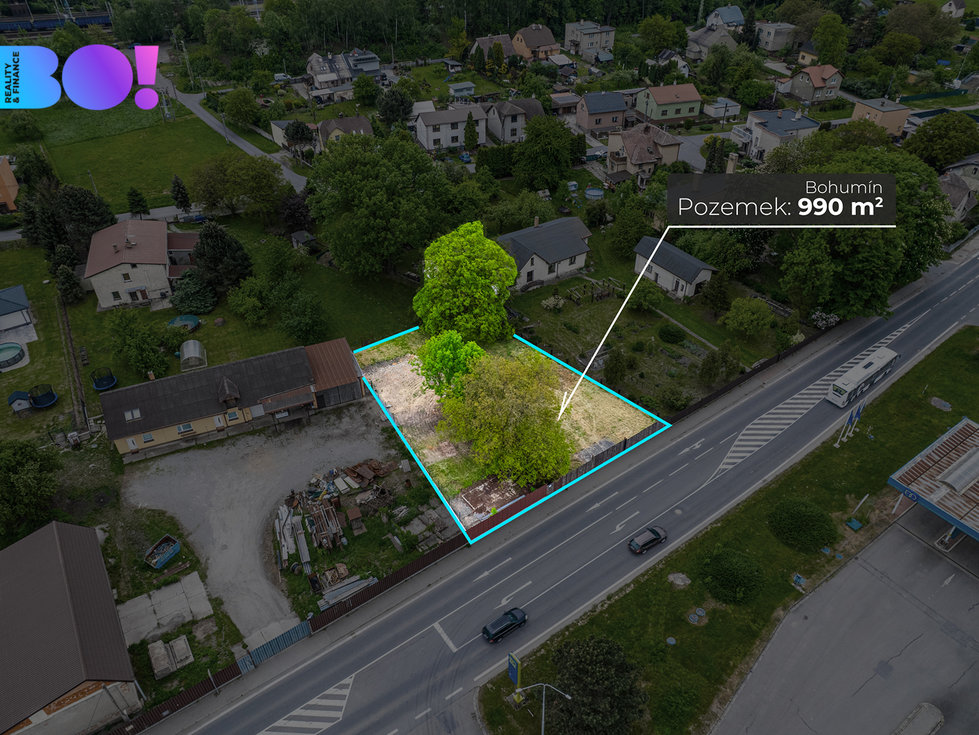 Prodej stavební parcely 990 m², Bohumín
