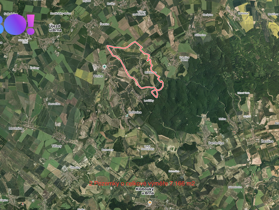Prodej zemědělské půdy 7166 m², Milešovice