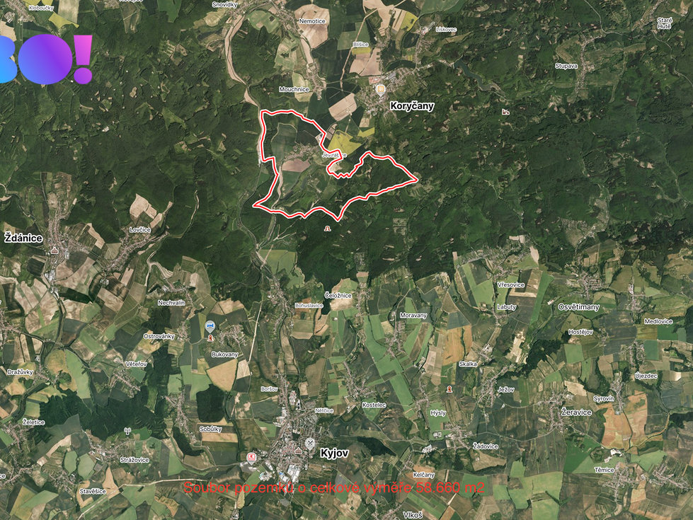 Prodej zemědělské půdy 58660 m², Koryčany