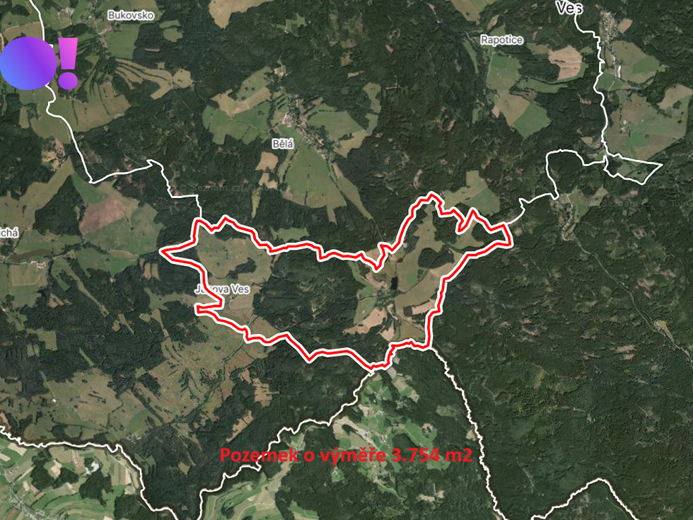 Prodej louky 3754 m², Kokořín