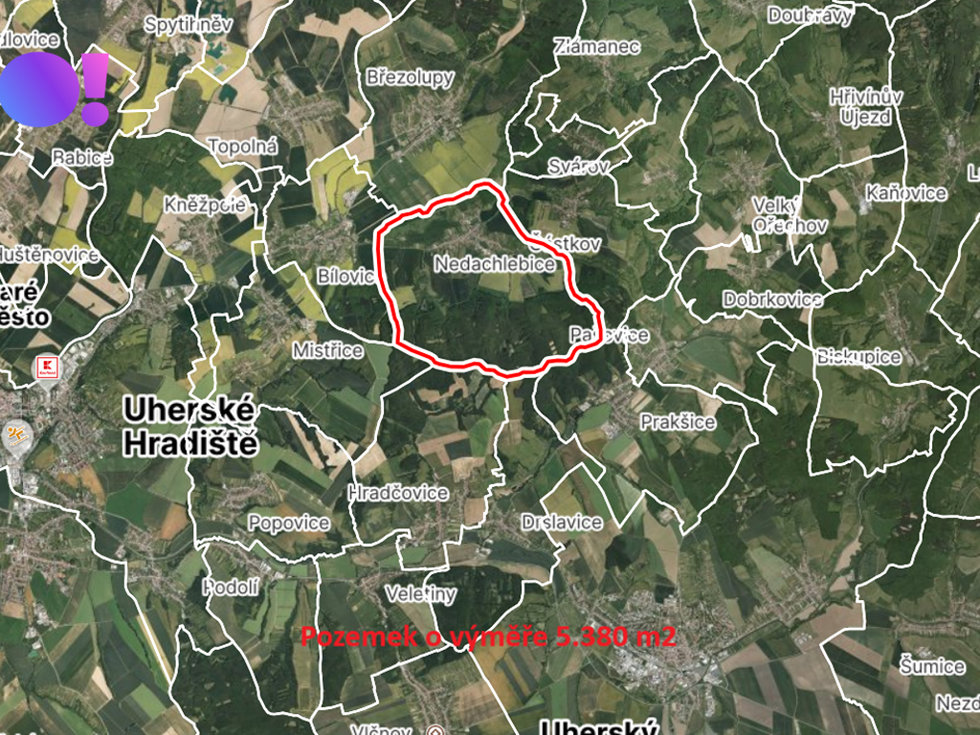 Prodej zemědělské půdy 5380 m², Nedachlebice