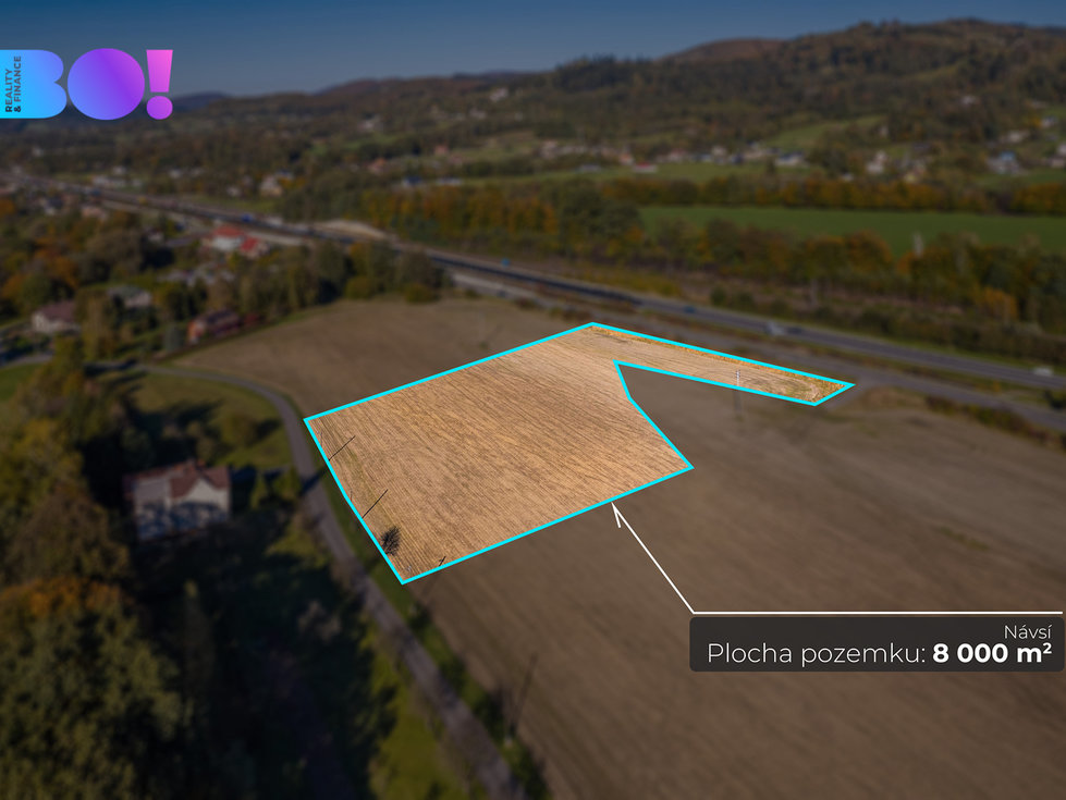 Prodej komerčního pozemku 8000 m², Návsí