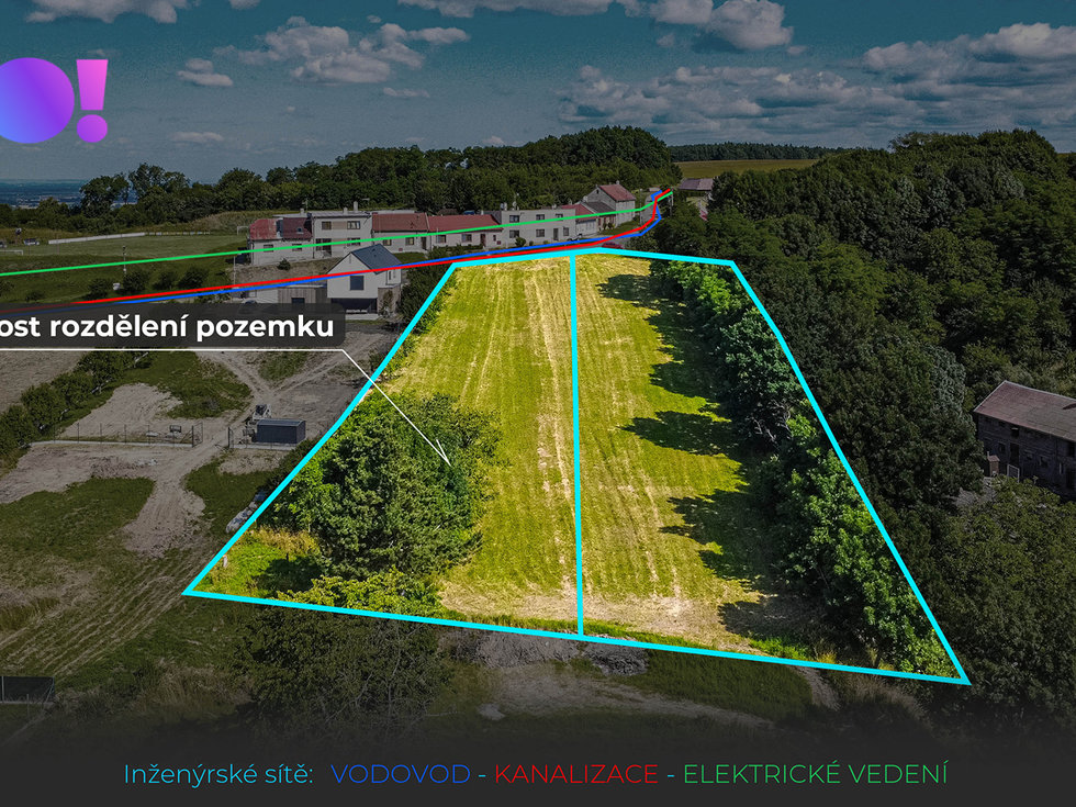 Prodej stavební parcely 6016 m², Stará Ves
