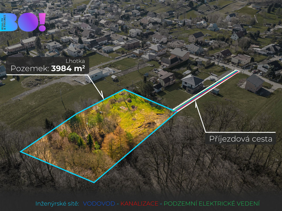Prodej stavební parcely 3984 m², Ostrava