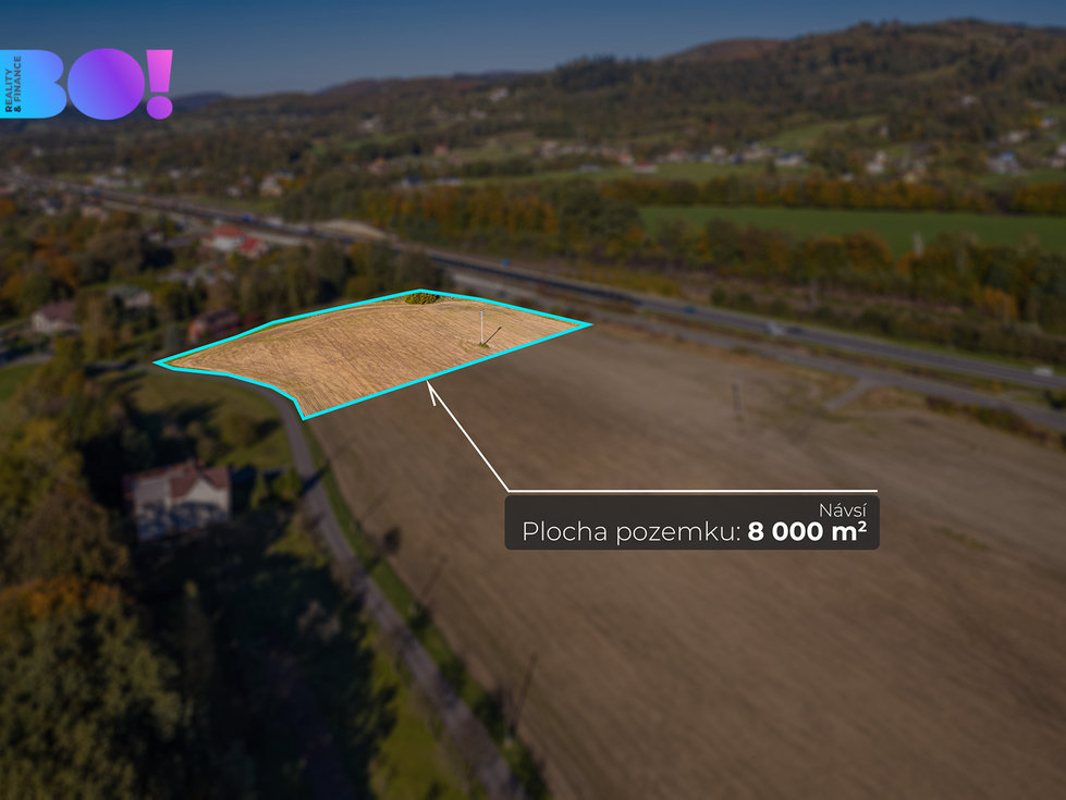 Prodej komerčního pozemku 8000 m², Návsí