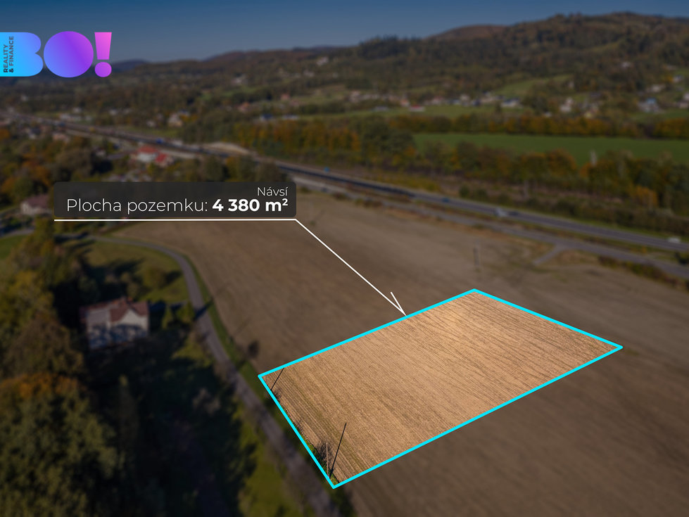Prodej komerčního pozemku 4380 m², Návsí