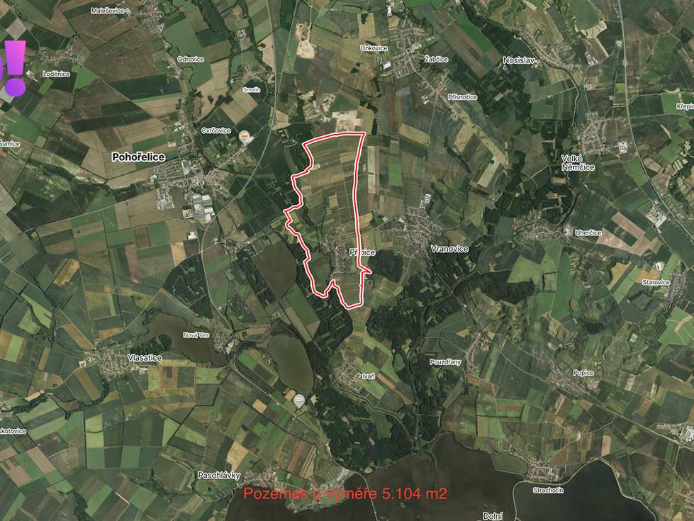 Prodej zemědělské půdy 5104 m², Kudlovice