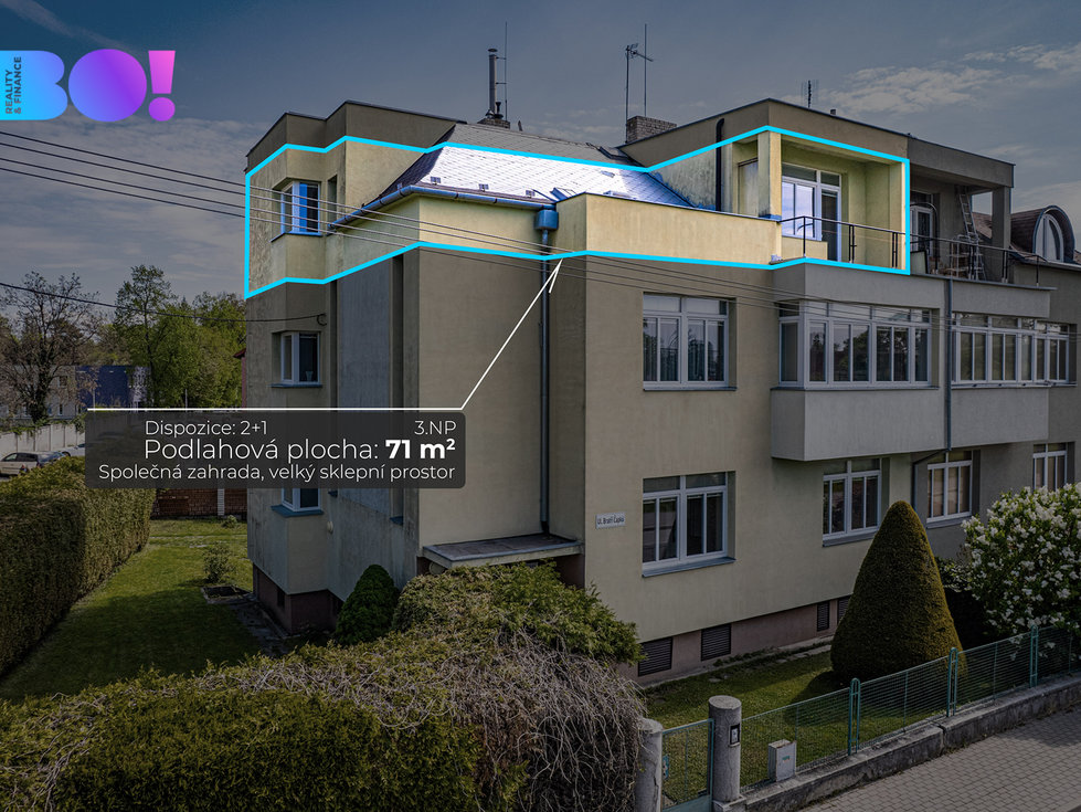 Prodej bytu 2+1 71 m², Prostějov