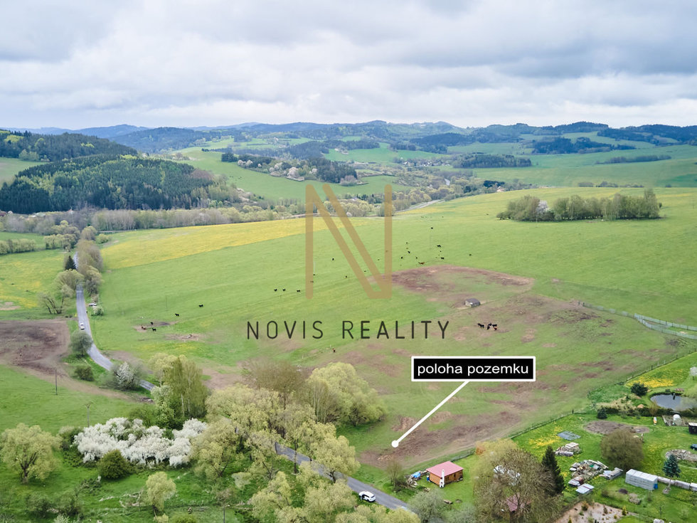 Prodej stavební parcely 975 m², Hořice na Šumavě