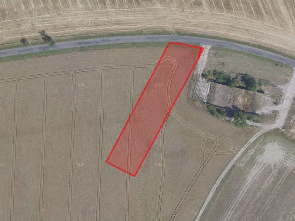 Prodej zemědělské půdy 5187 m², Jíkev