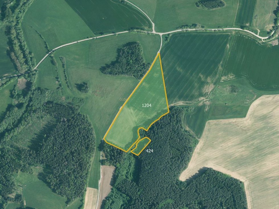 Prodej zemědělské půdy 17194 m², Kuřimany