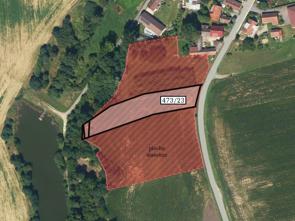 Prodej stavební parcely 2671 m², Malšice