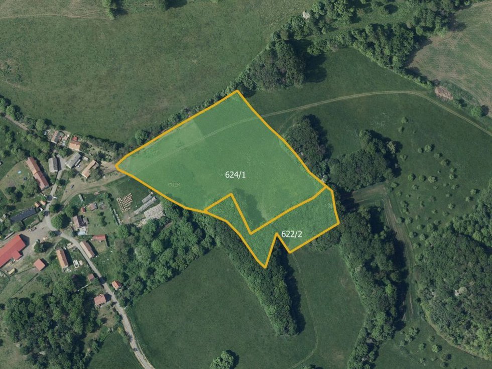 Prodej zemědělské půdy 23252 m², Velemín
