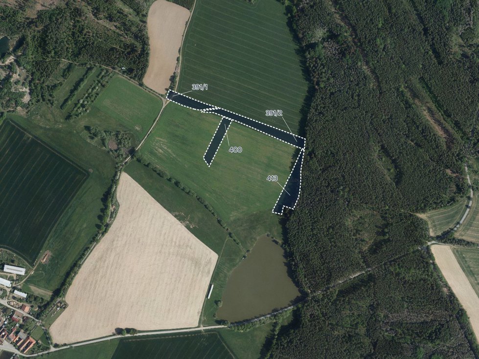 Prodej zemědělské půdy 10124 m², Mysletice