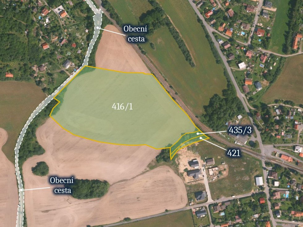 Prodej zemědělské půdy 38269 m², Čisovice