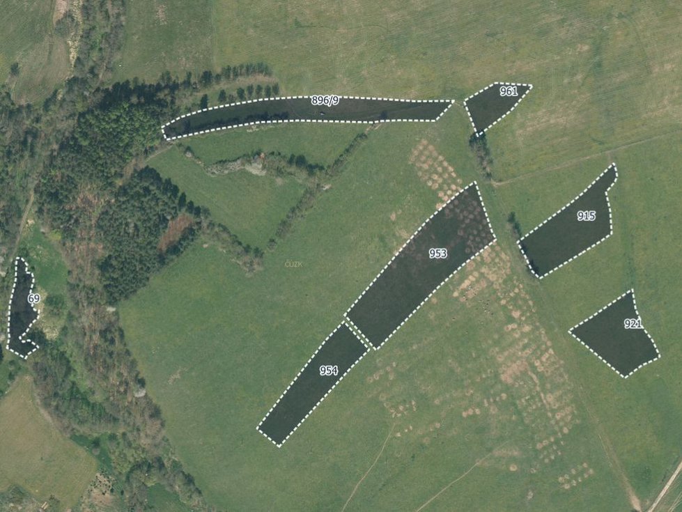 Prodej zemědělské půdy 19394 m², Mlýny
