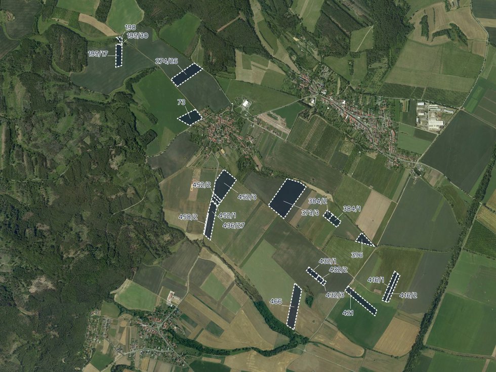 Prodej zemědělské půdy 48665 m², Vanovice