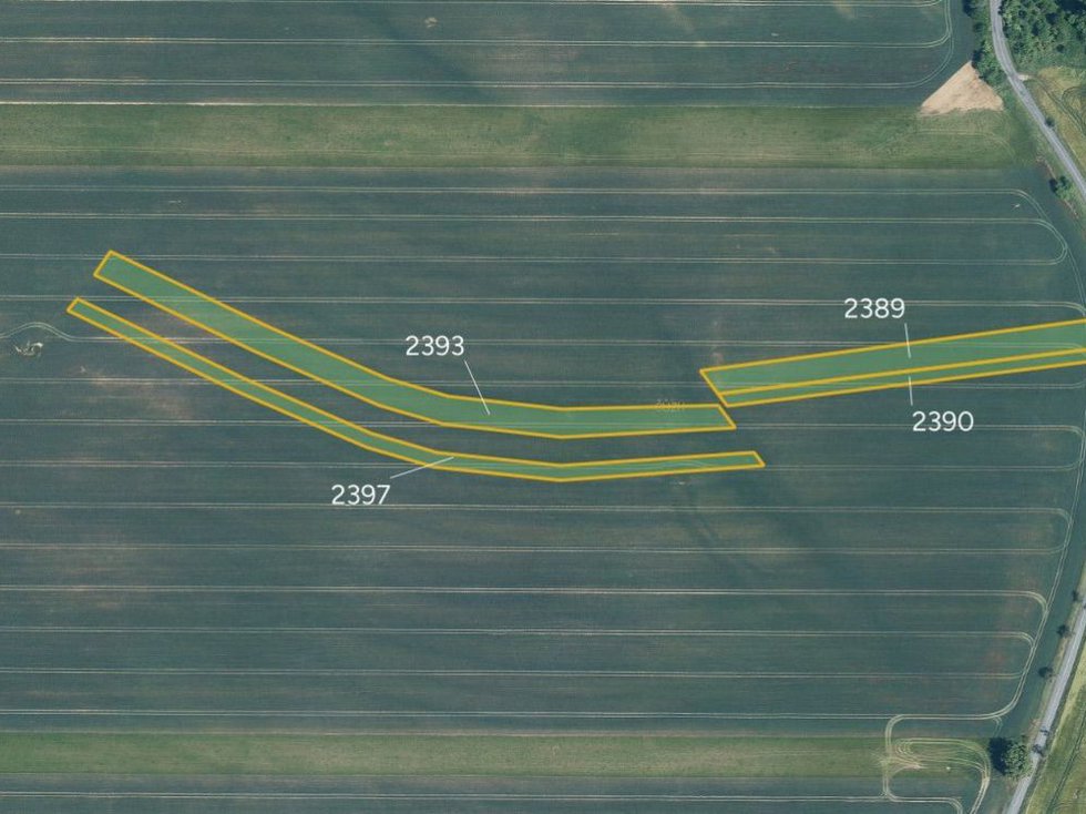 Prodej zemědělské půdy 4579 m², Újezdec