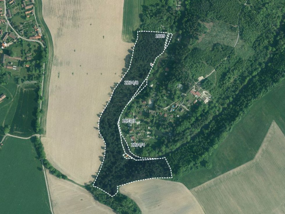 Prodej lesa 52494 m², Římov