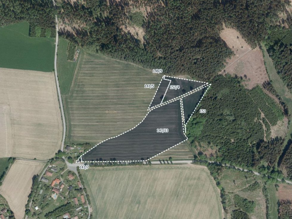 Prodej zemědělské půdy 30470 m², Číhošť