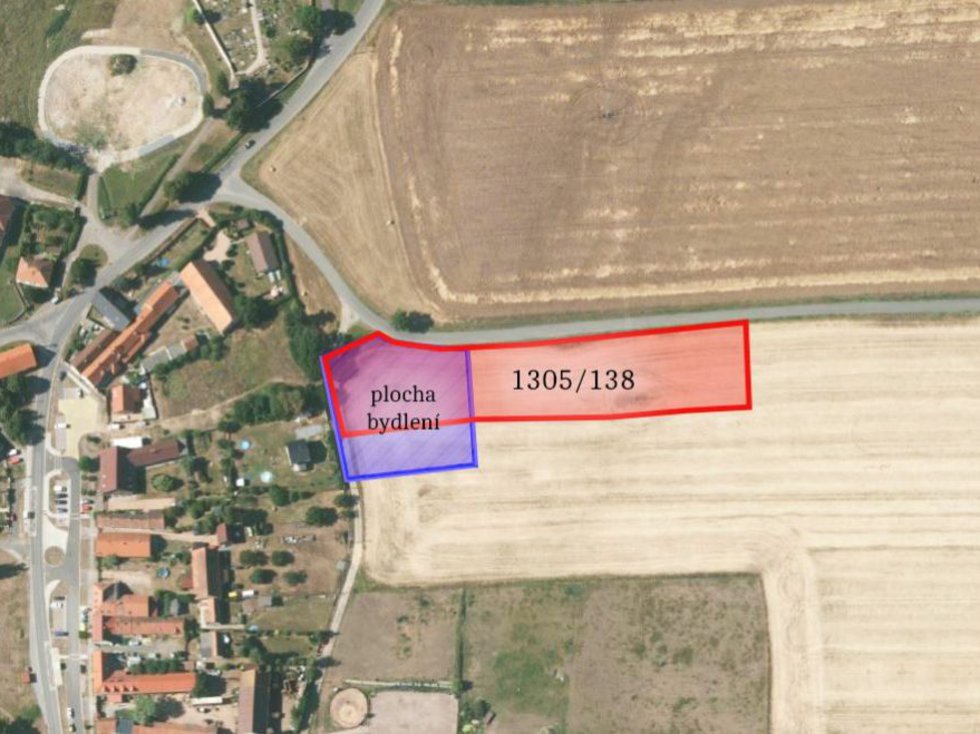Prodej stavební parcely 702 m², Úherce