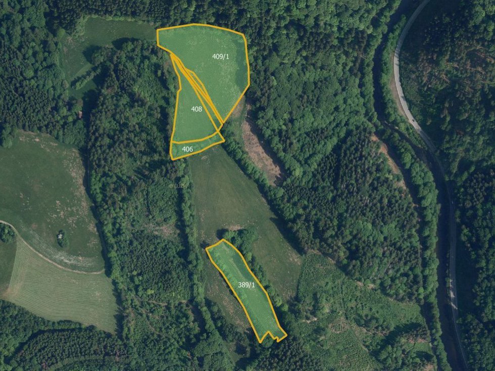 Prodej louky 28440 m², Víchová nad Jizerou