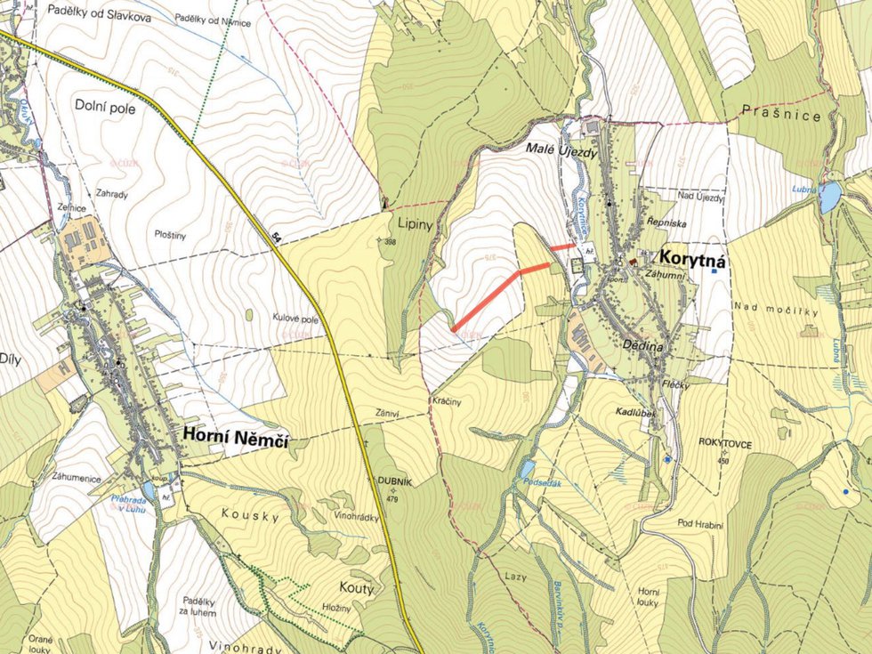 Prodej zemědělské půdy 7987 m², Korytná