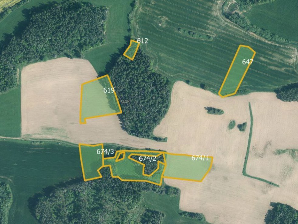 Prodej louky 45705 m², Úlehle
